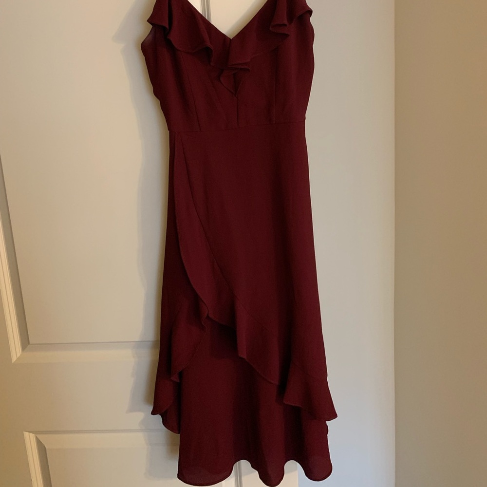 Gianni Bini semi formal dress. Dark red. Worn once. Size small.